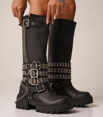 Botas con Cadena para Envío Inmediata