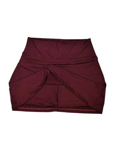 Short Pollera Lycra Bordo Juvenil