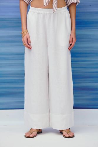 Pantalon de Lino con Elástico - Miniatura 2