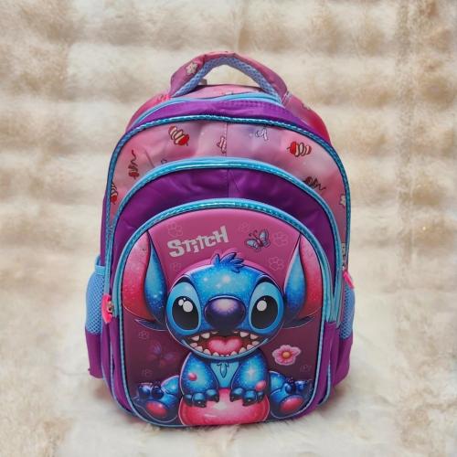 Mochila 3d C/3 Cierres Varios Personajes Escolares - Miniatura 2