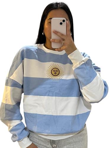 Buzos Boxy Fit "sol" C/ Bordado Friza Peinada