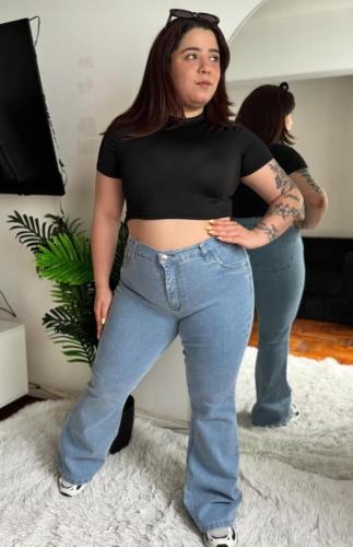 Jean Dama Oxford Talle Especial