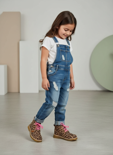 Calzado Botitas Chavito Jujuy Animal Print Cordones Rosa Tendencia Cómodas - Miniatura 8