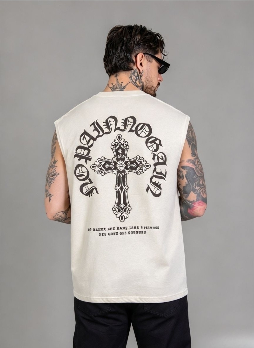 Musculosas  Oversize Doble Estampa Algodón Peinado ( N  ) - Imagen 7