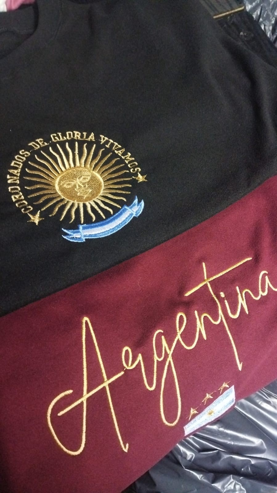 Buzo Darlon  Bordado Argentina Oferta Negro - Imagen 2