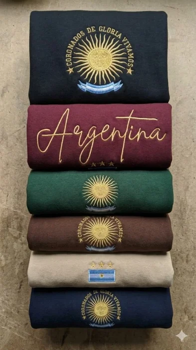 Buzo Darlon  Bordado Argentina Oferta Negro