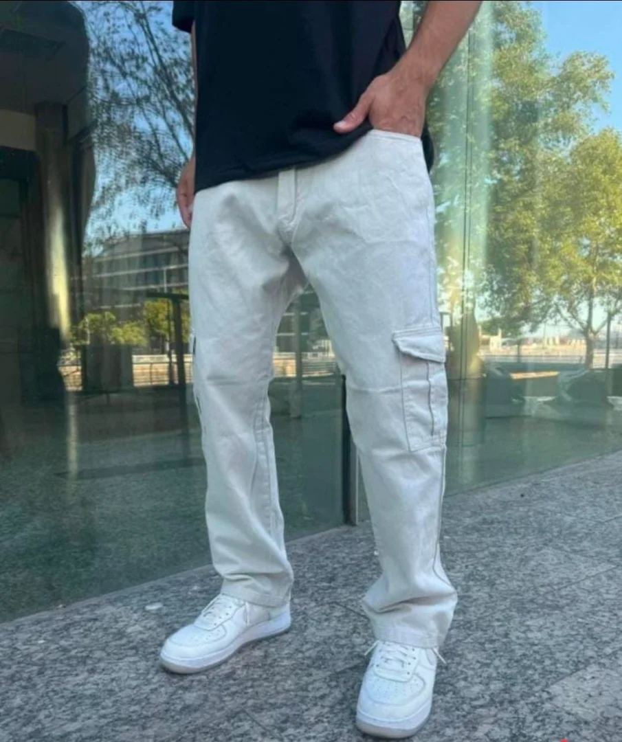 Jeans Mom Cargo Recto (n) - Imagen 2