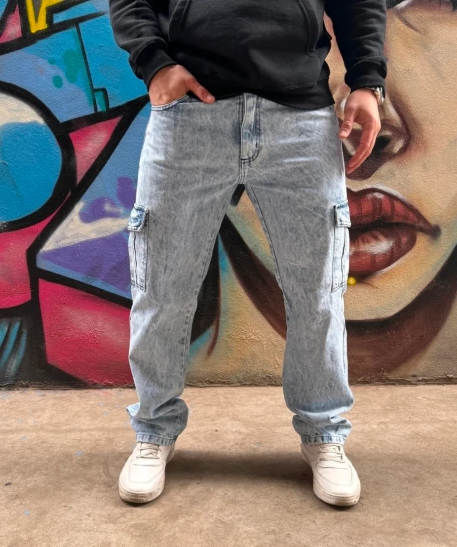 Jeans Mom Cargo Recto (n) - Imagen 8