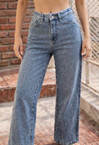 Wide Leg con Cintura Deflecada