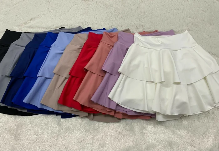 Short Pollera  Doble Bolado