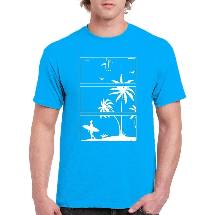 Remera Estampada Palmera Surf