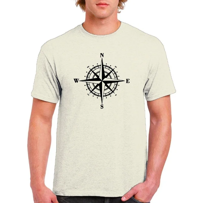 Remera Estampada Brújula Natural