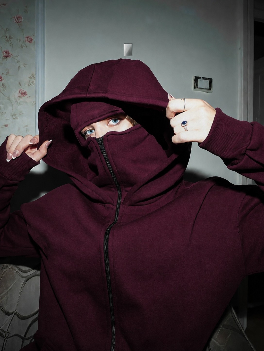 Campera Hood Zip Mask - Imagen 2