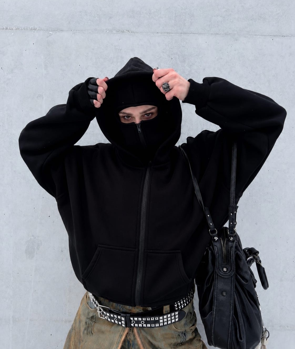 Campera Hood Zip Mask - Imagen 4