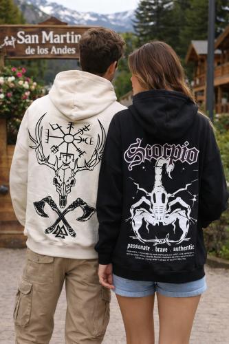Buzos Canguro con Capucha Estampado y Lisos