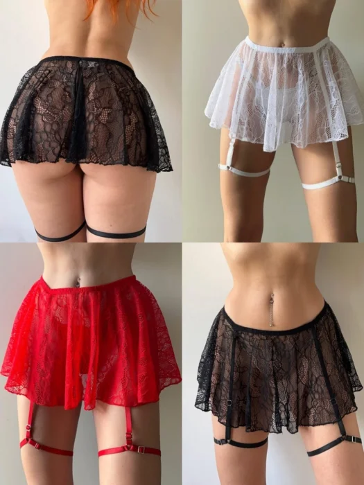 Pollera Arnes Encaje / Tull