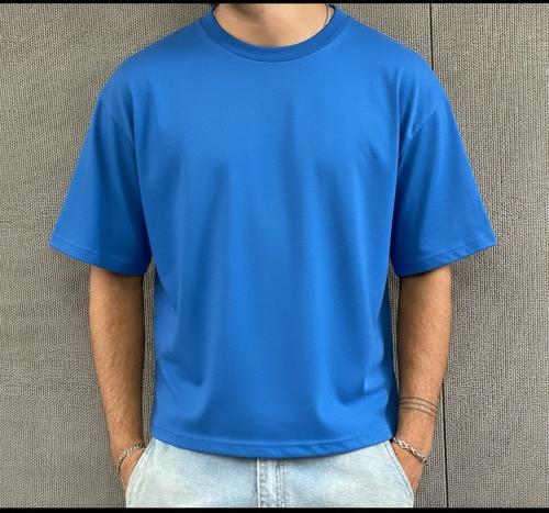 Remera Boxy Fit Celeste