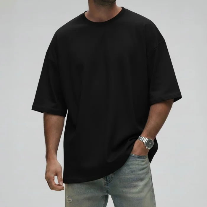 Remera Over Premiun Negro