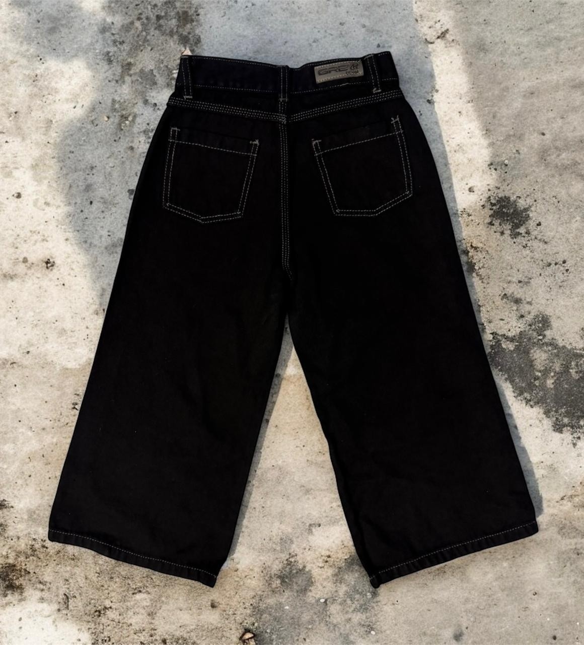 Baggy Negro Gabardina  Nena Calze Grande - Imagen 2