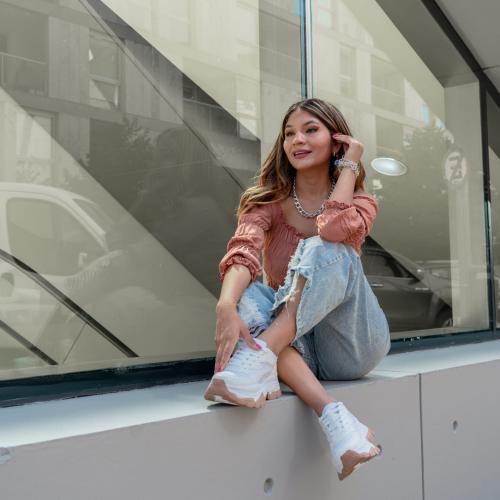 Zapatillas Mujer Plataforma Alta Urbanas Eco Cuero Moda 35 al 40 - Miniatura 3