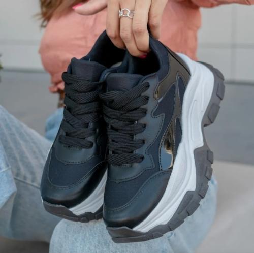 Zapatillas Mujer Plataforma Alta Urbanas Eco Cuero Moda 35 al 40 - Miniatura 4