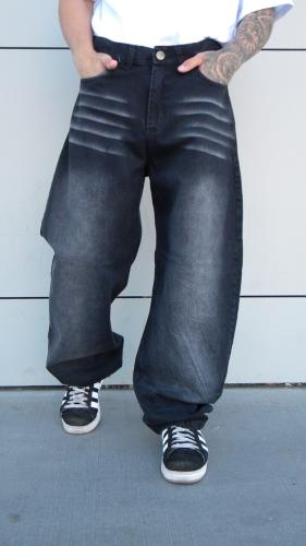 Pantalón Baggy Negro - Miniatura 3