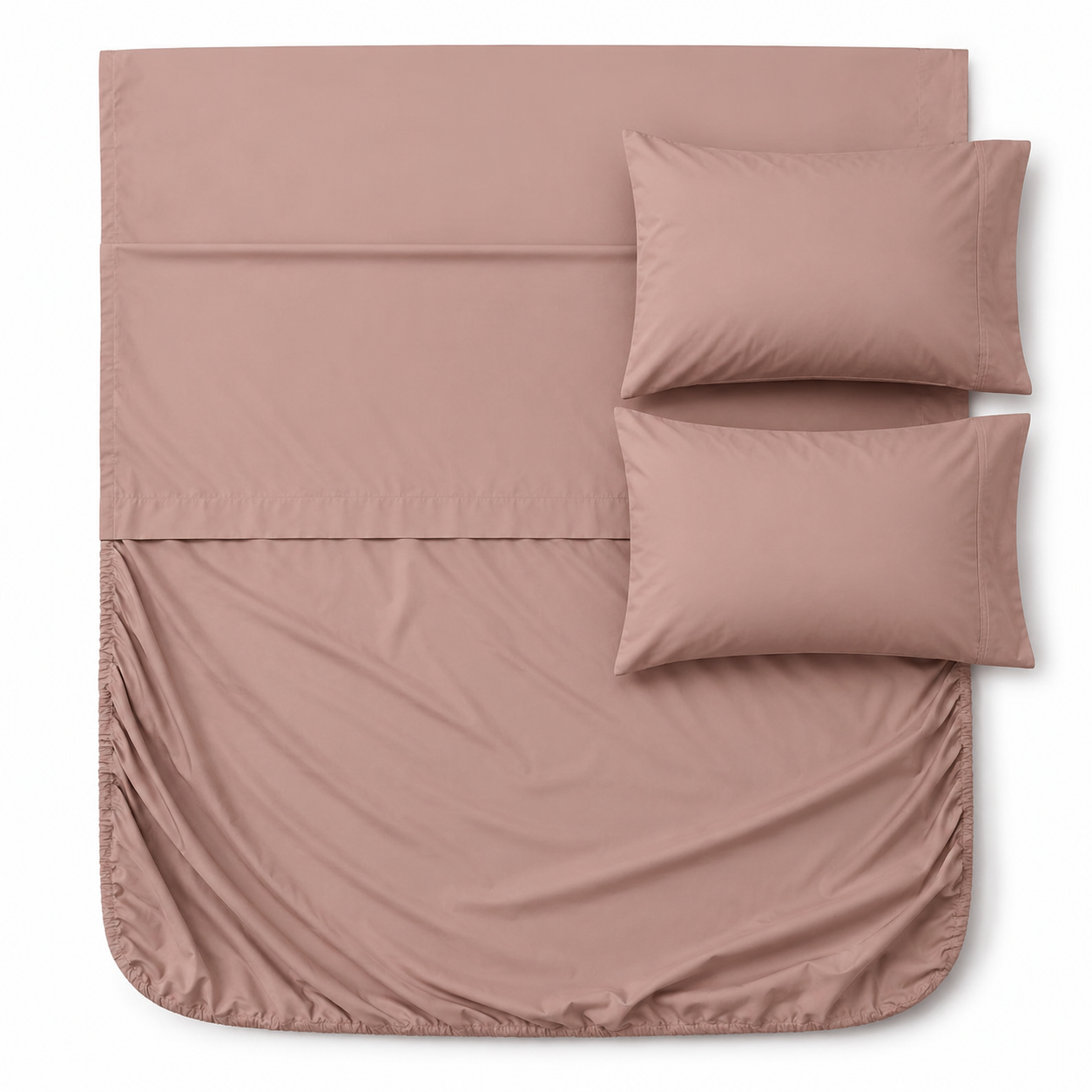 Juego Sábanas Arcoiris - Rosa Queen Size 300 Hilos-algodón Satén |máxima Suavidad - 5.png