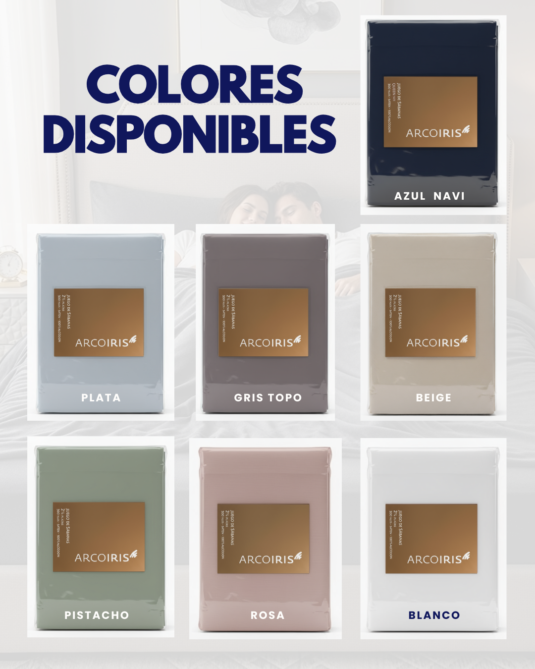 Juego Sábanas Arcoiris - Rosa Queen Size 300 Hilos-algodón Satén |máxima Suavidad - 5.png