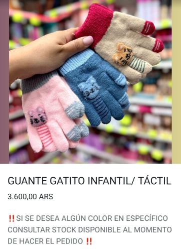 Guante Infantil ( Varios Modelos y Precios) - Miniatura 2