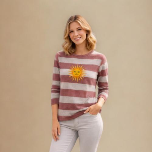 Remera Manga Larga Estampa Sol - Miniatura 3