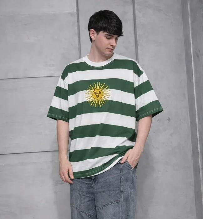 Remera Rayada Oversize