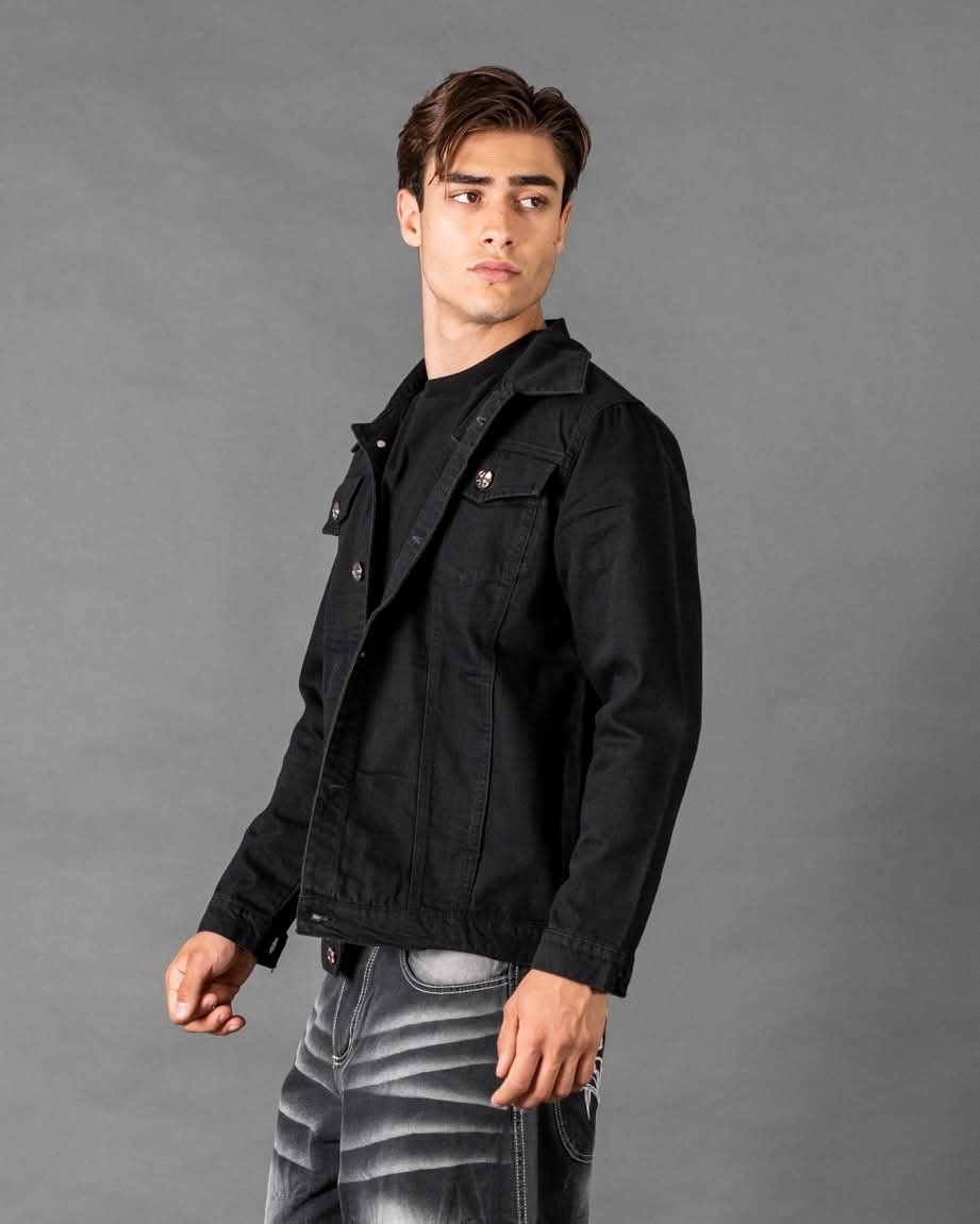 Campera Jean Negro - Imagen 2