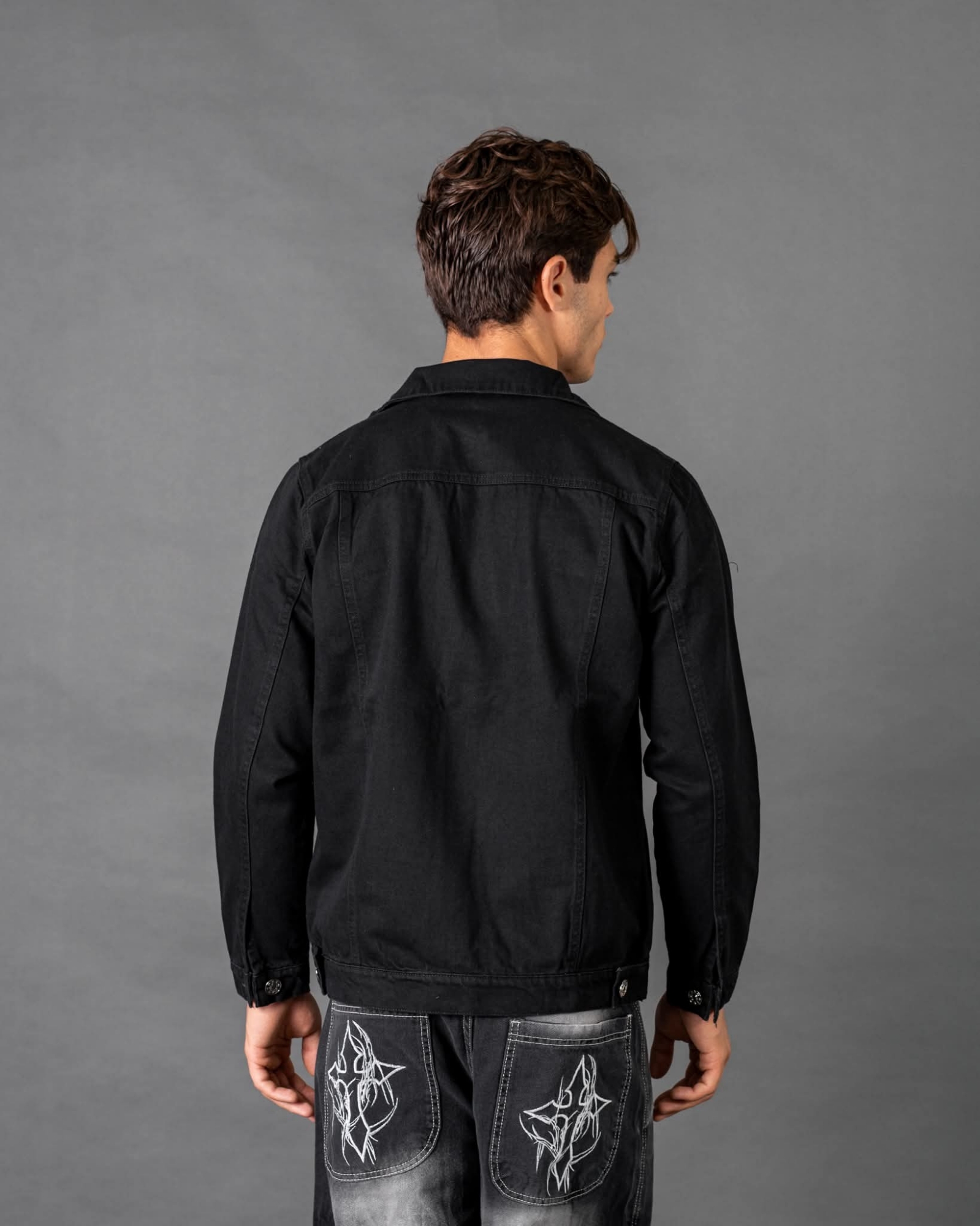 Campera Jean Negro - Imagen 3