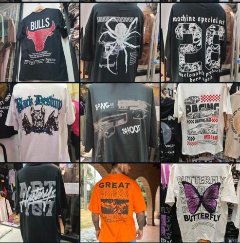 Remeras Over Estampadas Mínimo 10 Unidades