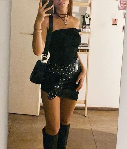 Cinto Faja Circulos Tendencia con Tachas - Miniatura 3