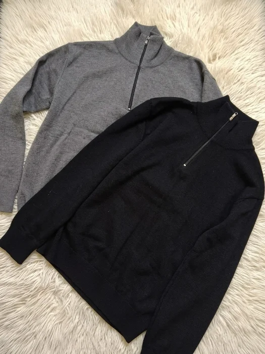 Polera con Medio Cierre Lana