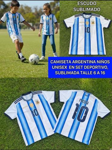Camiseta Argentina Niños Unisex