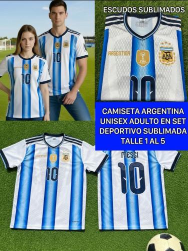 Camiseta Hombre Selección Argentina Unisex