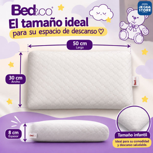 Almohada Viscosoft  Kids  Bed & Co | 50 X 30 | Espuma - 5.png