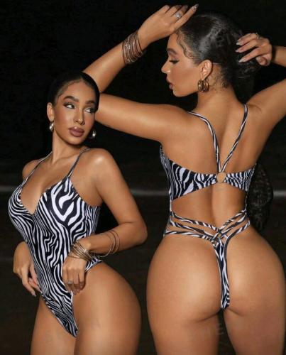 Bikini Enteriza Animal Print Acebrada  Colaless