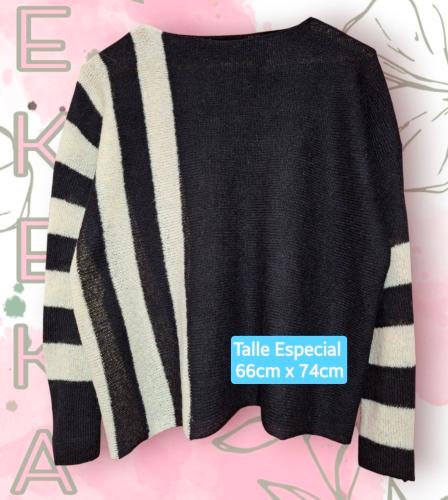 Sweater Mohair Talle Grande Talle Especial Pulover - Miniatura 1