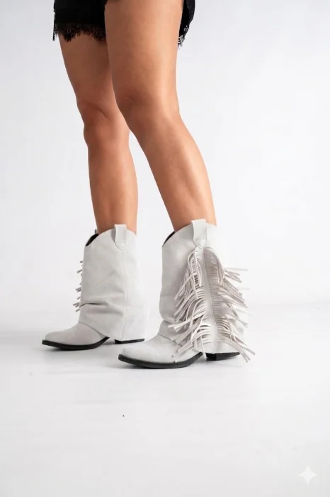 Bota Texana Baja Fleco Ariana