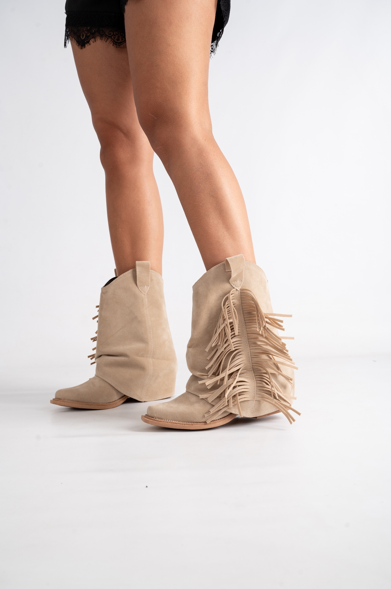 Bota Texana Baja Fleco Ariana - Imagen 2