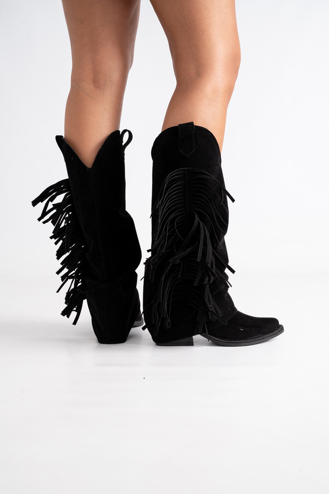 Texana Alta Bota Flecos Fisher - Imagen 2