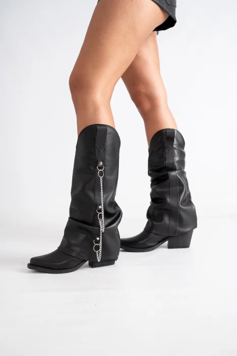 Bota con Cadena Texana Alta Lizzy