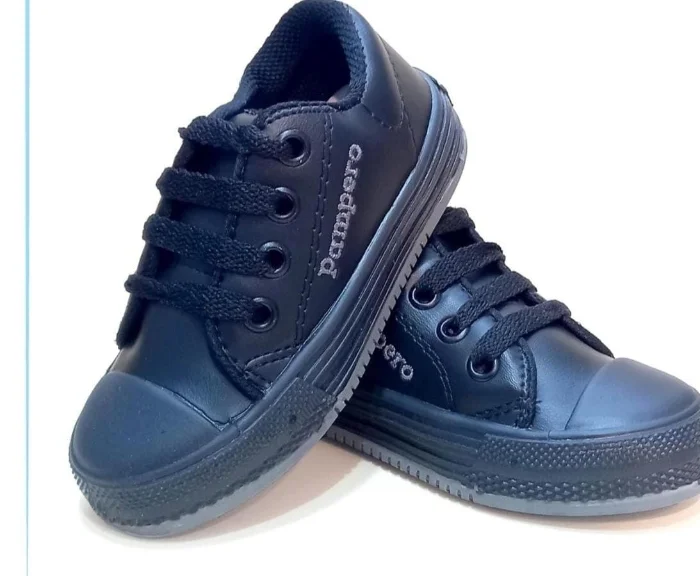 Zapatillas Sintético Negro ,/ Cordones