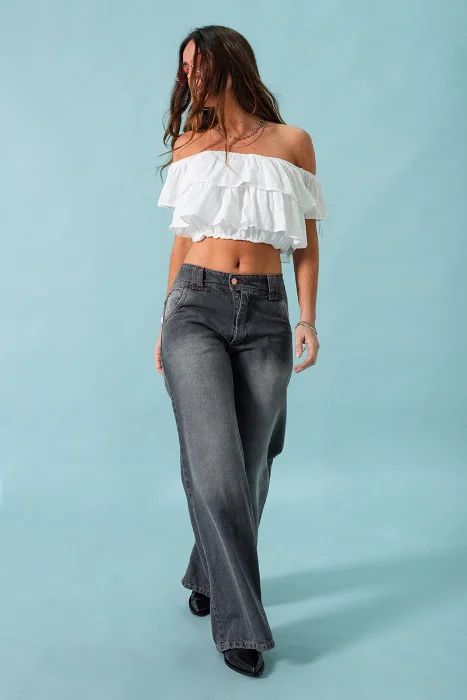 1290.25 Wide Leg Fit Cintura Plus