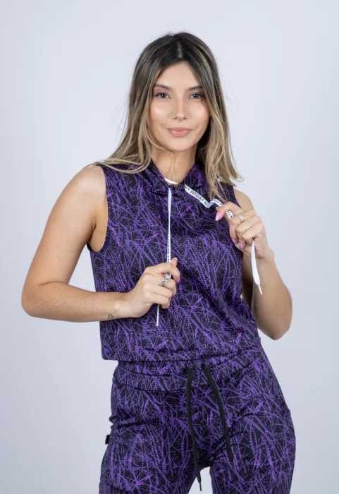 Musculosa C/capucha Lycra