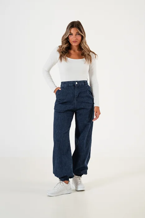1331 Babucha Denim Broche Azul Oscuro