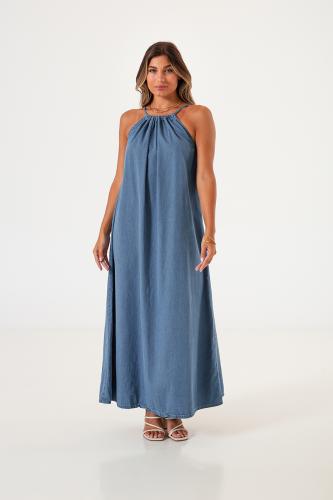 6015 Vestido Solero con Frunces